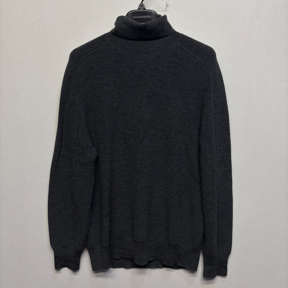 J Crew Destination Men 100% Merino Wool Turtleneck Sweater Size Large D109 -27